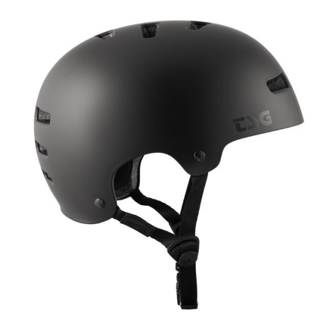 Bukósisak TSG Evolution Solid Satin Dark Black