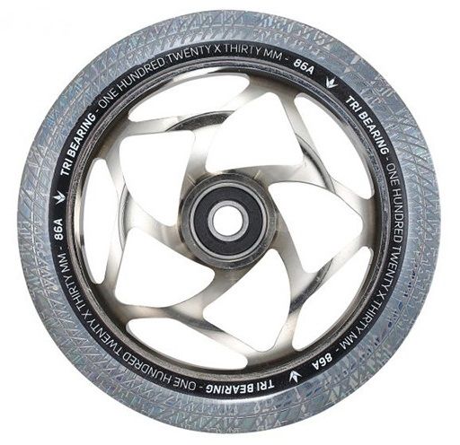 Kerék Blunt Tri Bearing 120 Clear Chrome