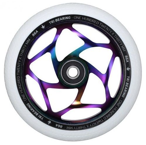 Kerék Blunt Tri Bearing 120 White OilSlick