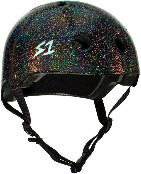 Bukósisak S-One Lifer Black Gloss Glitter