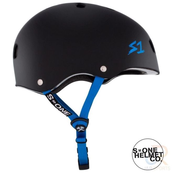 Bukósisak S-One Lifer Matte Black Cyan
