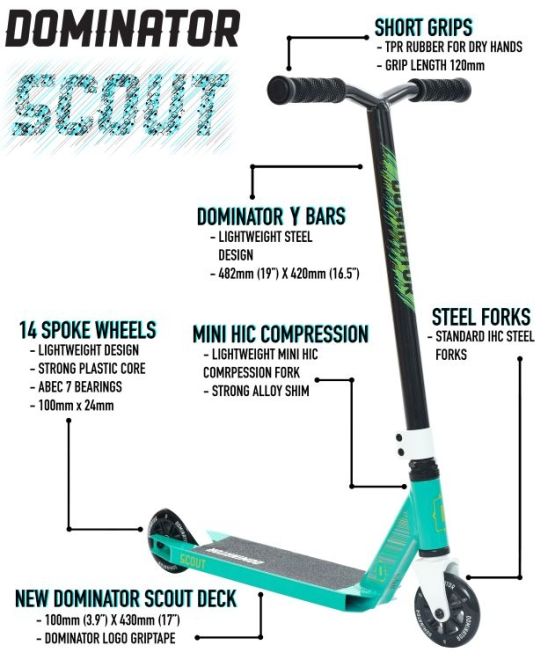 Freestyle Roller Dominator Scout Red White
